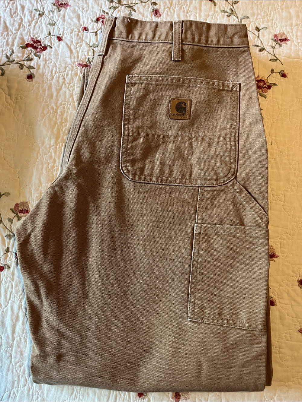 Carhartt Straight Men's Work Jeans in Brown